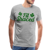 Funny Fit Shaced Drunk St. Patricks Men's Premium T-Shirt - heather gray