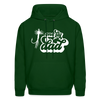 One Fly Dad Fly Fishing Father's Day Men's Hoodie - forest green