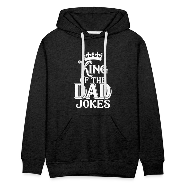 King of the Dad Jokes Men’s Premium Hoodie - charcoal grey