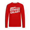 Best Grandad In The Galaxy Men's Premium Long Sleeve T-Shirt - red