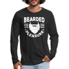 Bearded for Her Pleasure Funny Men's Premium Long Sleeve T-Shirt
