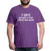 7 Days Without a Pun Makes One Weak Men's Premium T-Shirt - purple