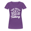 This Coffee Tastes Like You Should Stop Talking Women’s Premium T-Shirt - purple
