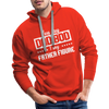 You Say Dad Bod I Say Father Figure Funny Fathers Day Men’s Premium Hoodie - red