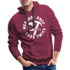 Measure Once Cuss Twice Funny Woodworking Men’s Premium Hoodie - burgundy