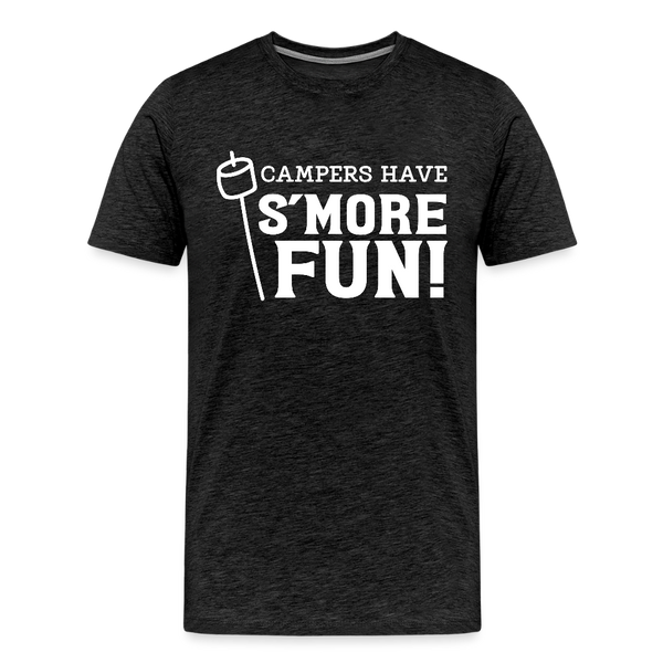 Camper's Have S'More Fun! Funny Camping Men's Premium T-Shirt - charcoal grey