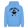 I Turn Grills On Funny BBQ Men's Hoodie - carolina blue