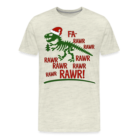 T-Rex Fa Rawr Christmas Dinosaur Men's Premium T-Shirt