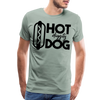 Hot Diggity Dog Funny Grilling Men's Premium T-Shirt - steel green
