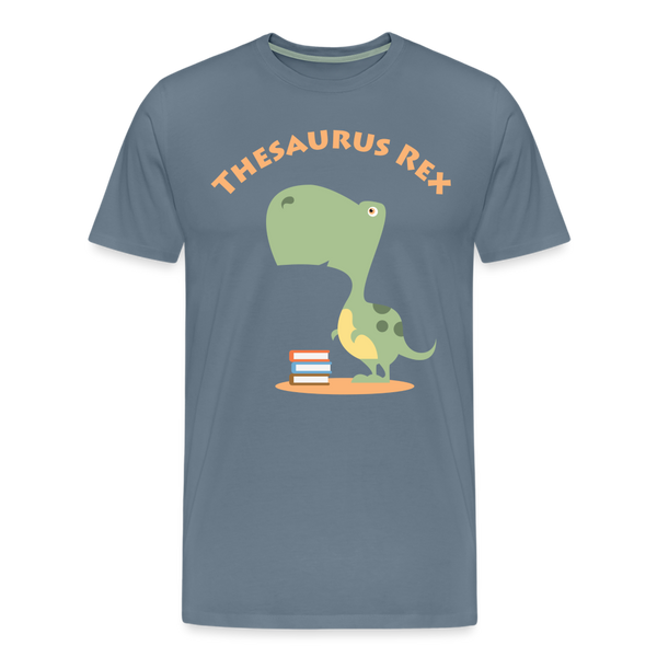 Thesaurus Rex Men's Premium T-Shirt - steel blue