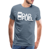 Dad Fuel Funny Coffee Men's Premium T-Shirt - steel blue