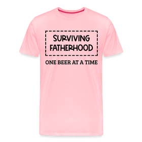 Surviving Fatherhood One Beer at a Time Men's Premium T-Shirt