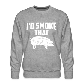 I'd Smoke That Funny BBQ Men's Premium Sweatshirt