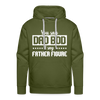 You Say Dad Bod I Say Father Figure Funny Fathers Day Men’s Premium Hoodie - olive green