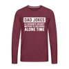 Funny Dad Joke Men's Premium Long Sleeve T-Shirt - heather burgundy