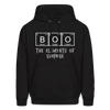 Boo the Element of Surprise Dad Jokes Halloween Men's Hoodie - black