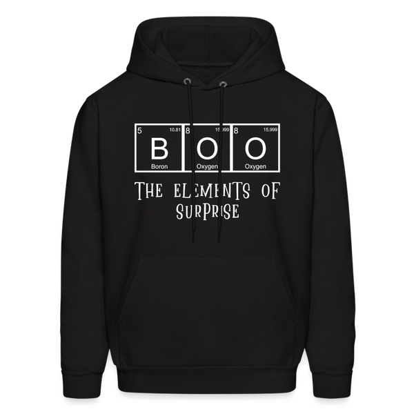 Boo the Element of Surprise Dad Jokes Halloween Men's Hoodie - black