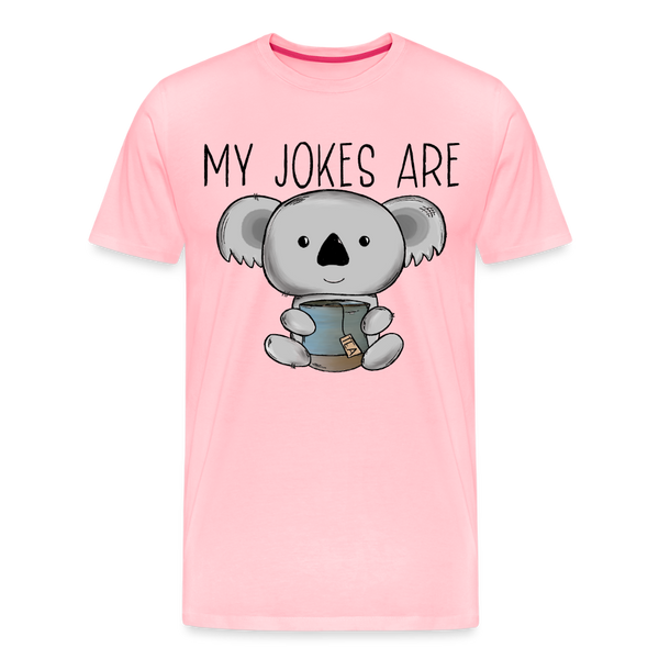 My Jokes Are Koala Tea Men's Premium T-Shirt - pink