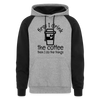 First I Drink the Coffee Then I Do the Things Unisex Colorblock Hoodie