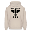 I Turn Grills On Funny BBQ Grilling Men's Hoodie - Sand