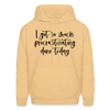 I Got So Much Procrastinating Done Today Men's Hoodie - light gold 