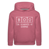 BOO the Elements of Surprise Dad Jokes Halloween Kids‘ Premium Hoodie - mauve