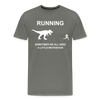 Running Motivation Dinosaur Men's Premium T-Shirt