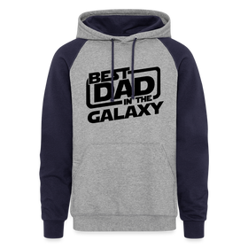 Best Dad in the Galaxy Colorblock Hoodie