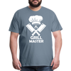 Grill Master BBQ Men's Premium T-Shirt - steel blue