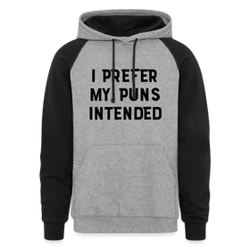 I Prefer my Puns Intended Colorblock Hoodie