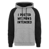 I Prefer my Puns Intended Colorblock Hoodie