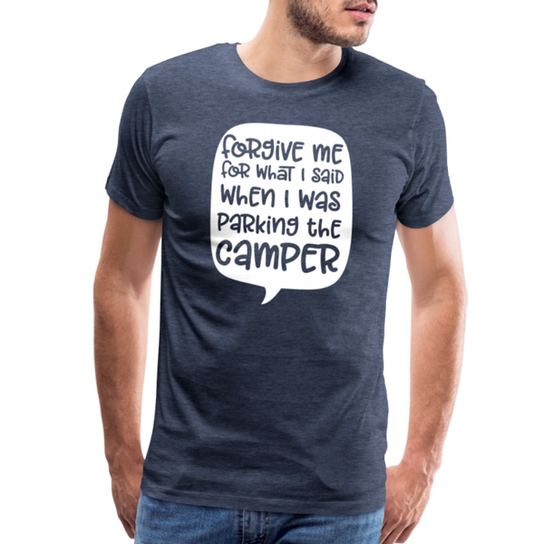 Forgive Me Parking Camper Funny Men's Premium T-Shirt - heather blue
