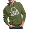 Size Matters Saw Funny Men’s Premium Hoodie - olive green