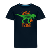 Trick Rawr Treat Dinosaur Halloween Toddler Premium T-Shirt - deep navy