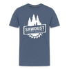 Sawdust is Man Glitter Men's Premium T-Shirt - heather blue