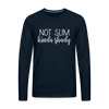 Not Slim Kinda Shady Men's Premium Long Sleeve T-Shirt - deep navy