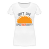 Isn't Life SpecTacolar?!? Funny Taco Food Pun Women’s Premium T-Shirt - white