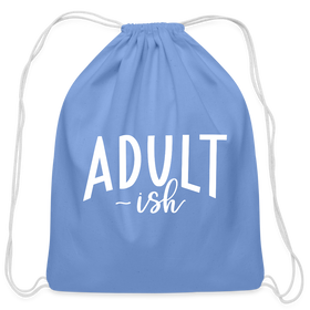 Adult-ish Funny Cotton Drawstring Bag