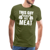 This Guy Rubs His Meat Funny BBQ Men's Premium T-Shirt
