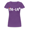 Fa-La Funny Christmas Women’s Premium T-Shirt - purple