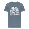 Hello Darkness Funny Coffee Men's Premium T-Shirt