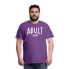 Adult-ish Funny Men's Premium T-Shirt - purple