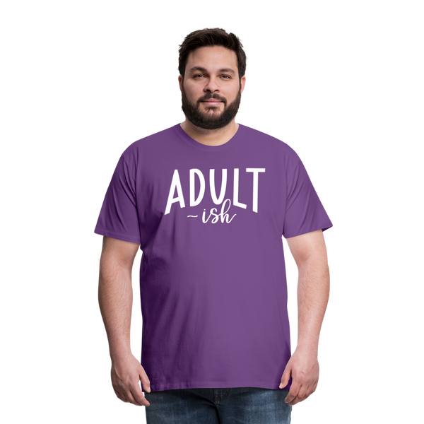 Adult-ish Funny Men's Premium T-Shirt - purple