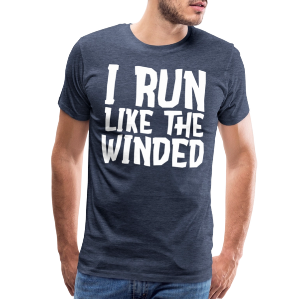 I Run Like the Winded Men's Premium T-Shirt - heather blue