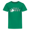 Wild and Rowdy Cowboy Kids' Premium T-Shirt - kelly green