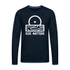 Size Matters Saw Funny Men's Premium Long Sleeve T-Shirt - deep navy