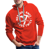 Measure Once Cuss Twice Funny Woodworking Men’s Premium Hoodie - red