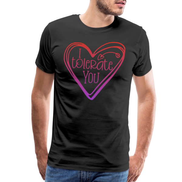 I Hate Everyone But You Men's Premium T-Shirt - black