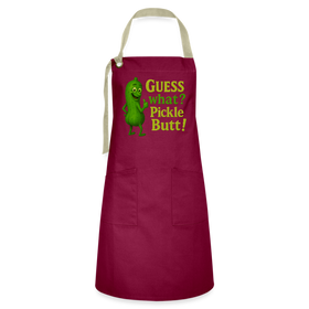 Guess What? Pickle Butt! Funny Artisan Apron