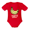 Cute That's Bananas Organic Short Sleeve Baby Bodysuit